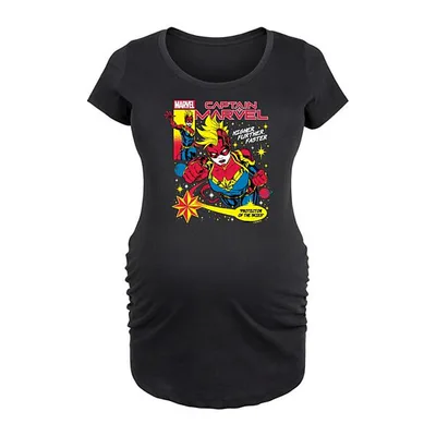 Kohl's Maternity Marvel Captain Marvel Comic Cover Graphic Tee