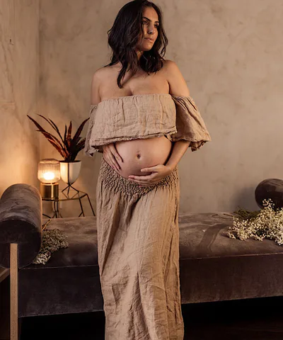 Bump City The Amalfi Linen Set (Top)