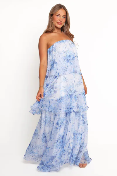 Petal & Pup Bloom Strapless Maxi Dress