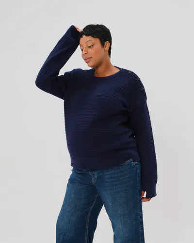 MARION Maternity MARION ReNew - Navy Blue Skye Maternity & Nursing Sweater