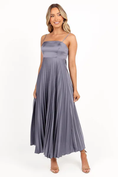 Petal & Pup Keegan Maxi Dress - Steel Gray