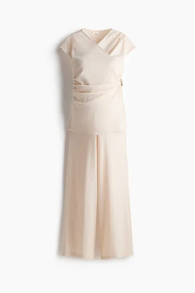 H&M MAMA 2-Piece Crinkled Jersey Set