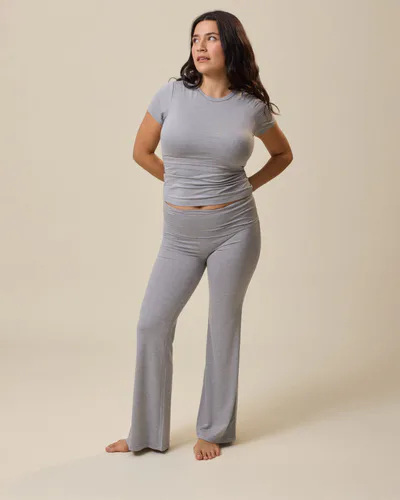 Kindred Bravely The Sunday Maternity & Nursing Pajama Set | Grey Heather