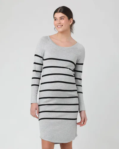 Ripe Maternity Valerie Tunic Dress Grey/Black