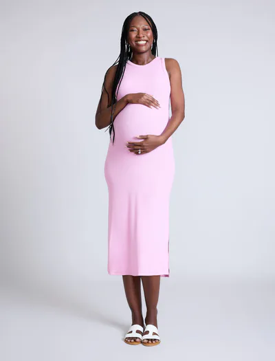 Motherhood Maternity Racer Midi Dress