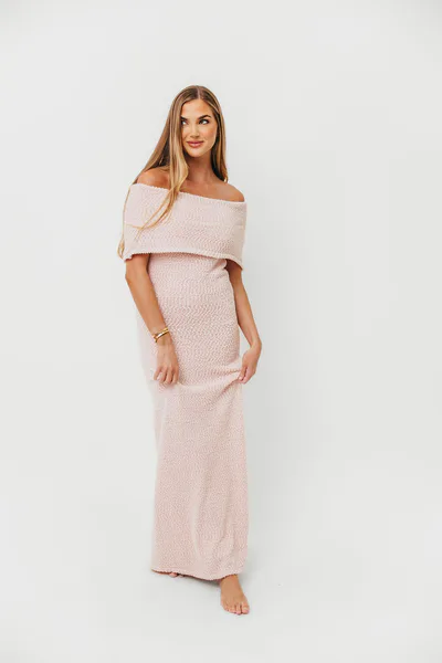 Worth Collective Brit Maxi Dress in Dusty Pink - Bump Friendly