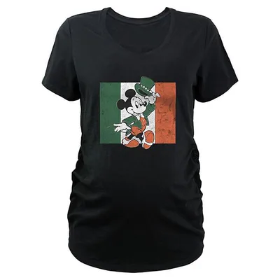 Kohl's Disney's Mickey Mouse Ireland Flag Maternity Graphic Tee