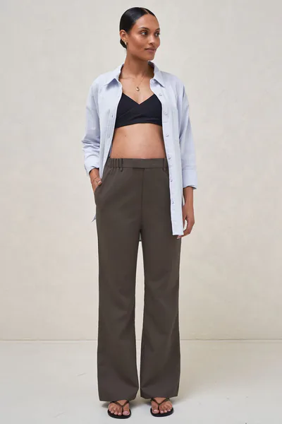 Bae the Label For Tomorrow Tailored Pant - Chocolate*