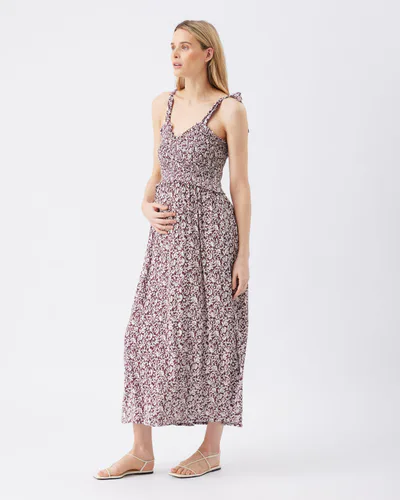 Ingrid & Isabel Ripe Maternity Dana Shirred Maxi Dress