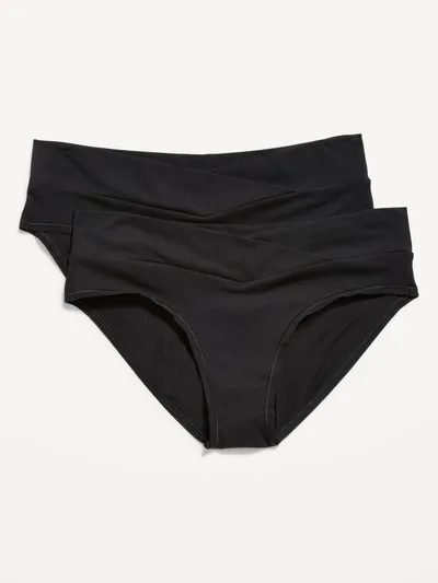 Old Navy Maternity Low-Rise Bikini Underwear 2-Pack