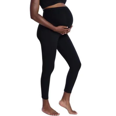 Target Women's Plus Essential Stretch Secret Fit Over the Belly Maternity Leggings - Black - Size: 3X - Motherhood Maternity