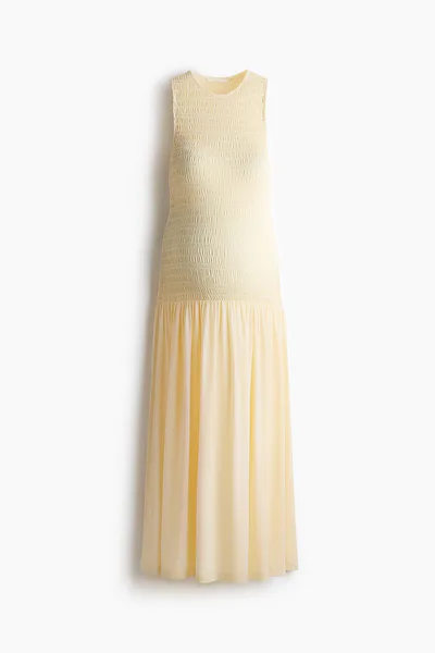 H&M MAMA Smocked Jersey Dress