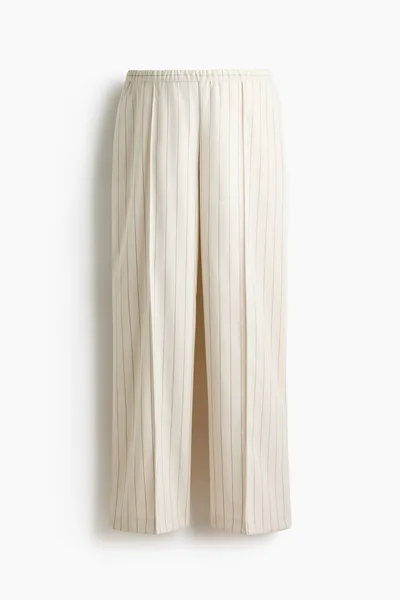 H&M MAMA Before & After Wide-Leg Crease-Detail Pants