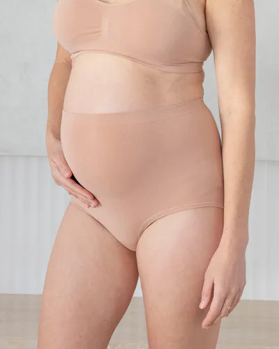 Angel Maternity Bamboo Maternity Brief In Nude