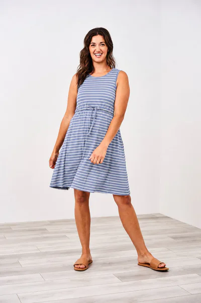 Latched Mama Latched Mama Drawstring Tank Dress 2.0