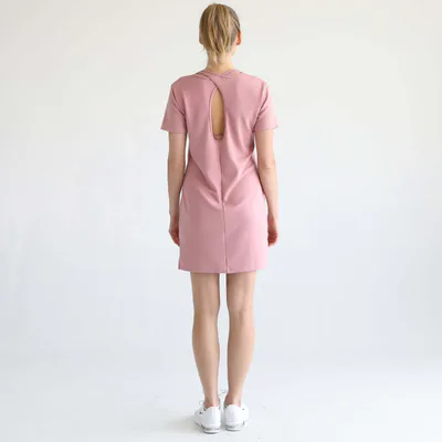 Milk & Baby Isla Nursing T-Shirt Dress  | Toasted Mauve