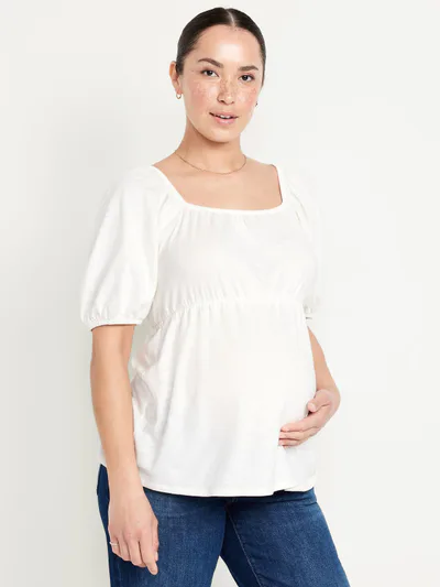 Old Navy Maternity Puff Sleeve Top