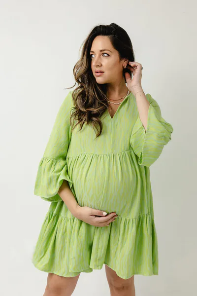 For The Creators Julia Cotton Dress Wild Lime