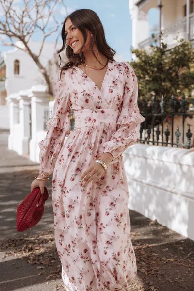 Petal & Pup Vayla Maxi Dress - Pink Rose