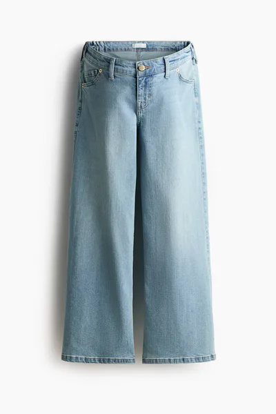 H&M MAMA Wide Low Waist Ankle Jeans