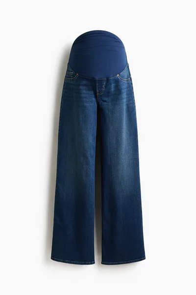 H&M MAMA Superstretch Wide-Leg Jeans