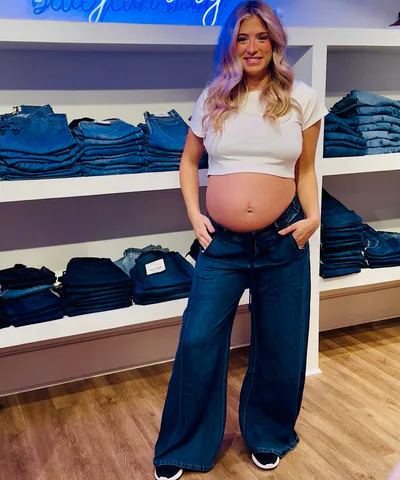 Bump City The Drawstring Wide Leg Jeans