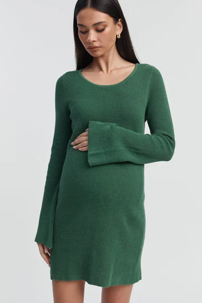 Legoe Heritage Sabine Crochet Mini Dress (Bottega Green) - FINAL SALE