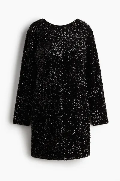 H&M MAMA Sequined Dress