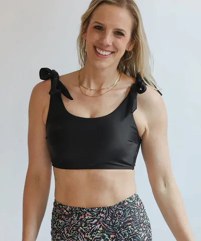 Bump City Tie Shoulder Breastfeeding Bikini Swimsuit Top