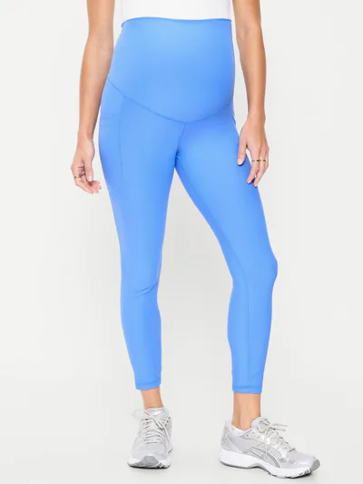 Old Navy Maternity Full-Panel PowerSoft 7/8 Leggings