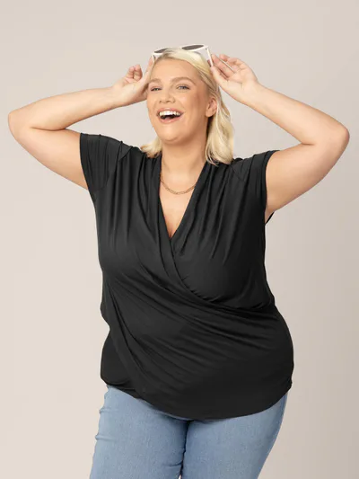 Kindred Bravely Bamboo Draped Nursing Top